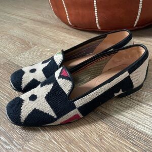 Stubbs & Wootton Crest Needlepoint Shoes Women’s size 10 orig $575